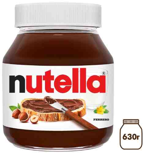 Паста Nutella ореховая с добавлением какао 630г арт. 304329