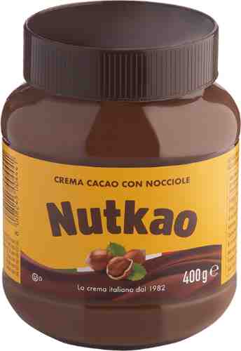 Паста Nutkao Шоколадная с лесным орехом 400г арт. 1056534