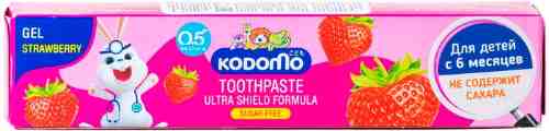 Паста зубная гелевая Lion Thailand Kodomo с ароматом клубники для детей с 6 месяцев 40г арт. 1131958