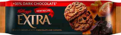 Печенье-гранола Extra сдобное с шоколадом и карамелью 150г арт. 520953