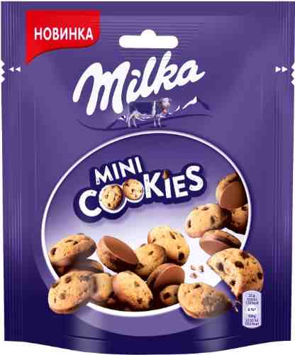 Печенье Milka Mini cookies с кусочками молочного шоколада 100г арт. 993561