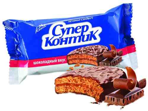 Печенье-сэндвич Konti Супер Контик Шоколадный вкус 100г арт. 319229