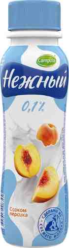 Питьевой йогурт Нежный с соком персика 0,1% 285г арт. 698888