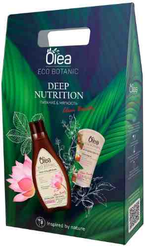 Подарочный набор Olea Eco botanic deep nutrition Крем-гель для душа 300мл + Крем-баттер для рук 50мл арт. 1136607
