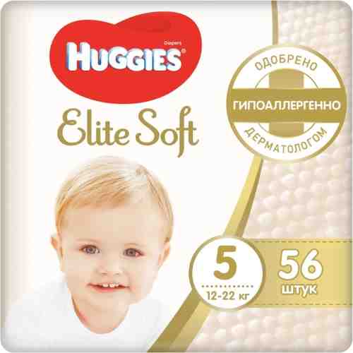 Подгузники Huggies Elite Soft №5 12-22кг 56шт арт. 965251