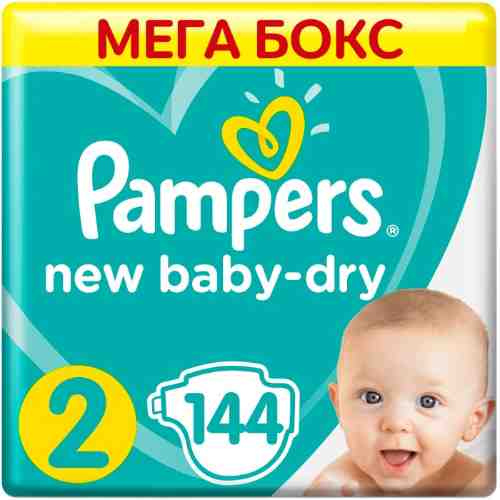 Подгузники Pampers New Baby-dry №2 4-8кг 144шт арт. 998345