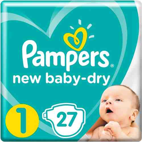 Подгузники Pampers New Baby-Dry 2–5кг Размер 1 27шт арт. 314002