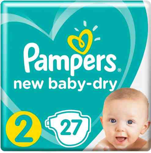 Подгузники Pampers New Baby-Dry 4–8кг Размер 2 27шт арт. 313126