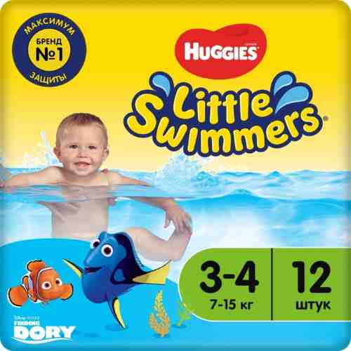 Подгузники-трусики Huggies Little Swimmers №3-4 7-15кг 12шт арт. 492267