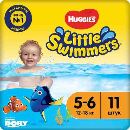 Подгузники-трусики Huggies Little Swimmers №5-6 12-18кг 11шт арт. 492268