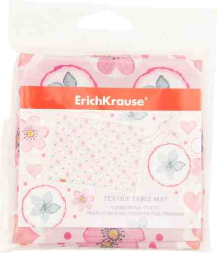 Подкладка настольная Erich Krause Pink Flowers Текстильная А3+ арт. 986104