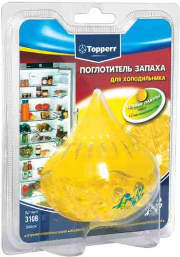 Поглотитель запаха Topperr для холодильника лимон арт. 1027178