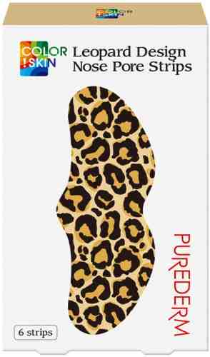 Полоски для носа Purederm Леопард Очищающие 6шт арт. 1008931