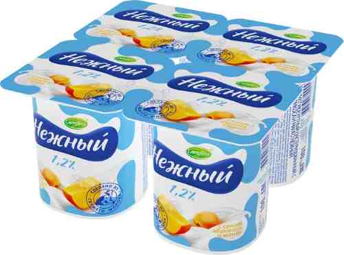 Продукт йогуртный Campina Нежный с соком абрикоса и манго 1.2% 100г арт. 307500