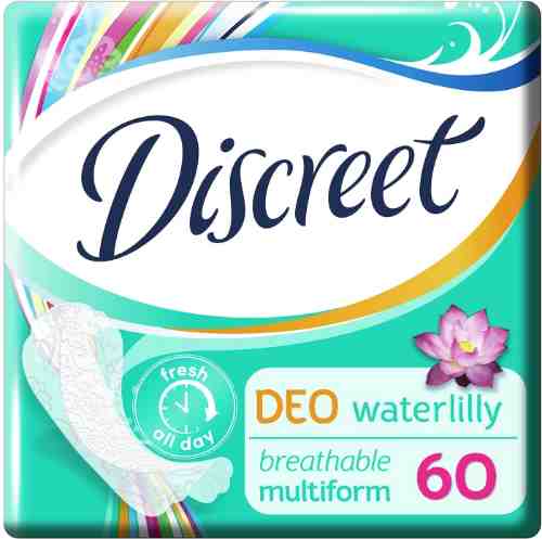 Прокладки Discreet Deo Water Lily Multiform ежедневные 60шт арт. 305456