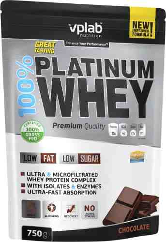 Протеин Vplab 100% Platinum Whey Шоколад 750г арт. 509654