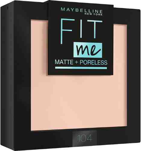 Пудра для лица Maybelline New York Fit Me матирующая Оттенок 104 Светло-бежевый 9г арт. 1032422