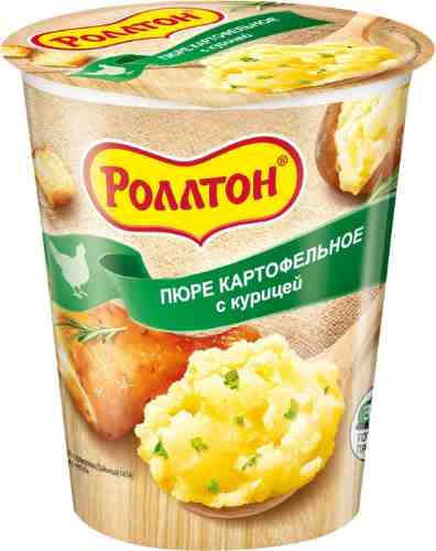 Пюре Роллтон Горячая порция картофельное с курицей 55г арт. 307473