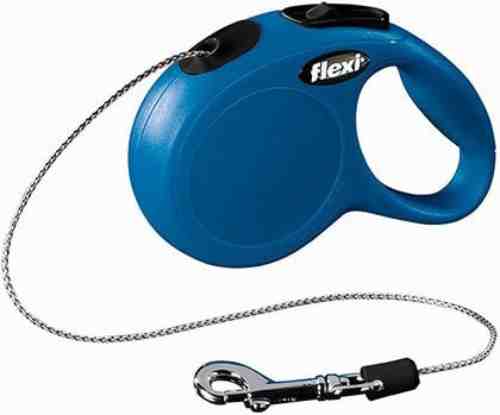 Рулетка для собак Flexi Classic Basic Mini до 8кг трос 3м синяя арт. 859181