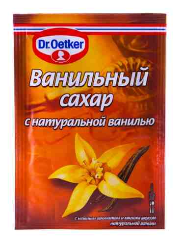 Сахар Dr.Oetker Ванильный с натуральной ванилью 15г арт. 308887