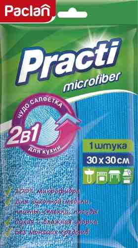 Салфетка Paclan Practi Microfiber 2в1 для кухни 1шт арт. 989174
