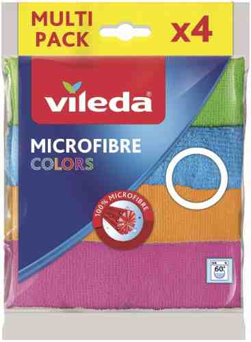 Салфетка Vileda Colors из микрофибры 4шт арт. 396231