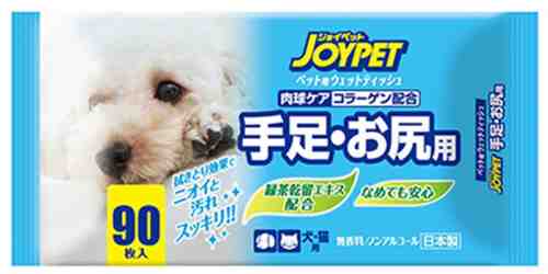 Салфетки влажные для собак и кошек Japan Premium Pet базовый уход за лапами и областью под хвостом 90шт арт. 1134422