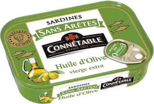 Сардины Connetable без костей в оливковом масле первого отжима экстра 140г арт. 1102567