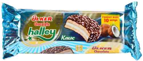 Сэндвич-печенье Ulker Halley с маршмэллоу и кокосовой стружкой 300г арт. 1131931