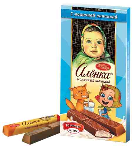 Шоколад Алёнка Молочный порционный 100г арт. 306259