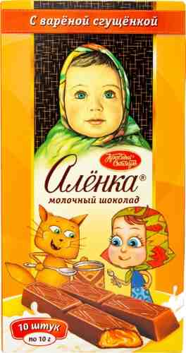 Шоколад Аленка Молочный с вареной сгущенкой 100г арт. 594589