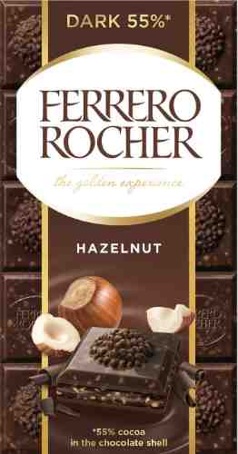 Шоколад Ferrero Rocher Горький с фундуком 90г арт. 1109545