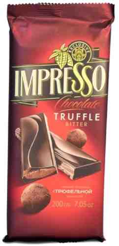 Шоколад Impresso Горький с трюфельной начинкой 200г арт. 957830