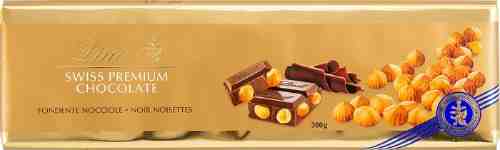 Шоколад Lindt Темный с цельным обжаренным фундуком 300г арт. 997932