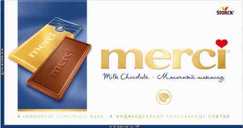 Шоколад Merci Молочный 100г арт. 314143