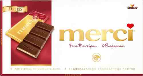Шоколад Merci Темный с марципаном 112г арт. 316994