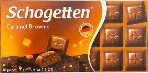 Шоколад Schogetten Молочный Caramel Brownie 100г арт. 305081