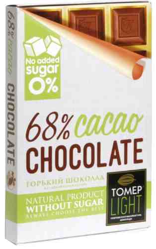 Шоколад Tomer Light горький без сахара 68% 90г арт. 1131919