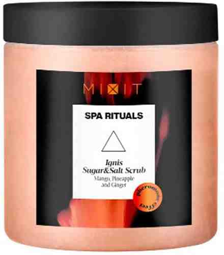 Скраб для тела MiXiT Spa Rituals Ignis Sugar&Salt Scrub Обновляющий с экстрактами манго ананаса и имбиря 250г арт. 1038887