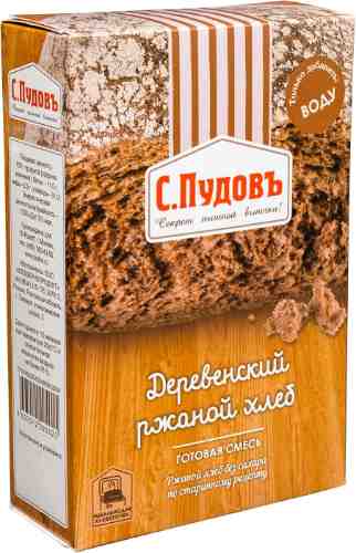 Смесь для выпечки С.Пудовъ Деревенский ржаной хлеб 500г арт. 318127