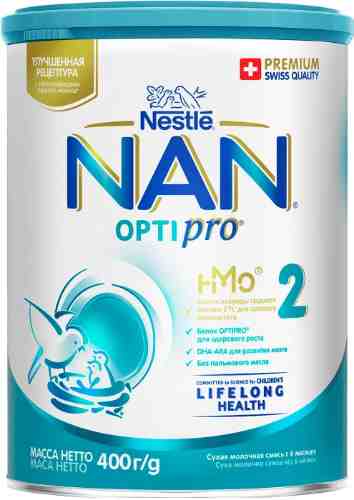 Смесь NAN 2 OPTIPRO молочная 400г арт. 542419