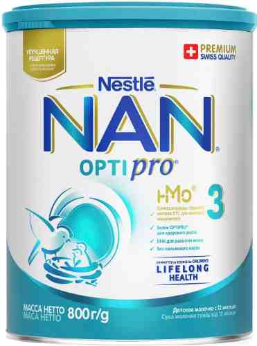 Смесь NAN 3 OPTIPRO молочная 800г арт. 314169