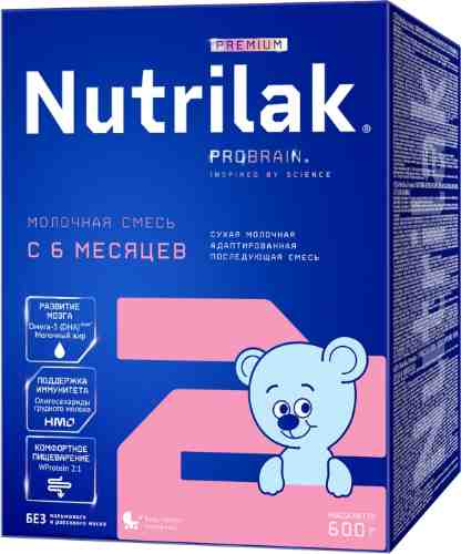 Смесь Nutrilak Premium+ 2 600г арт. 504986