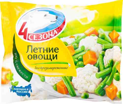 Смесь овощная 4 Сезона Летние овощи быстрозамороженные 400г арт. 307719