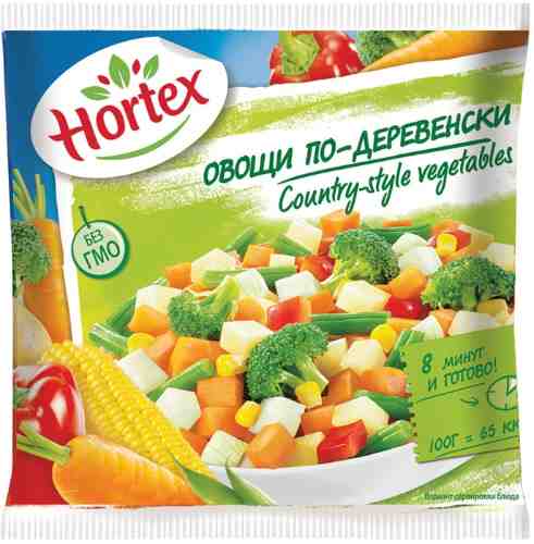 Смесь овощная Hortex Овощи по-деревенски 400г арт. 878614