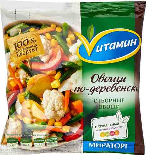 Смесь овощная Vитамин овощи по-деревенски быстрозамороженная 400г арт. 411266