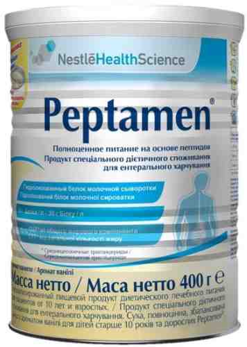 Смесь Peptamen для диетического лечебного питания для взрослых и детей от 10 лет 400г арт. 868718
