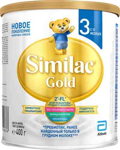 Смесь Similac Gold 3 молочная с 12 месяцев 400г арт. 546295
