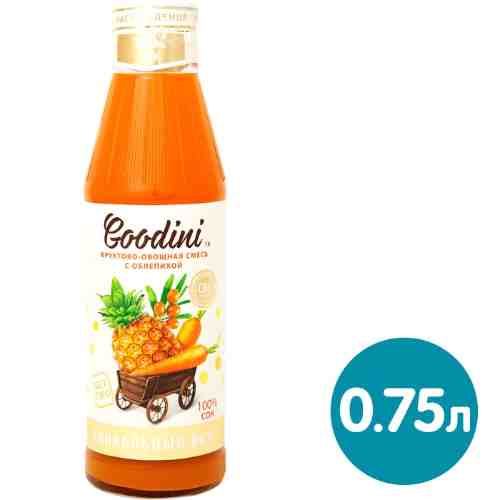 Сок Goodini Фруктово-овощная смесь с облепихой 750мл арт. 651163