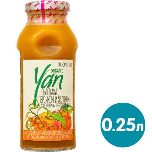 Сок Yan Organic Облепиха с персиком и яблоком 250мл арт. 460963